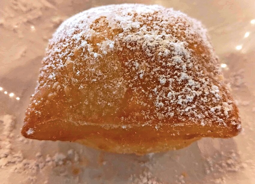 This beignet is pictured at the kosher Cafe du Monde in New Orleans.