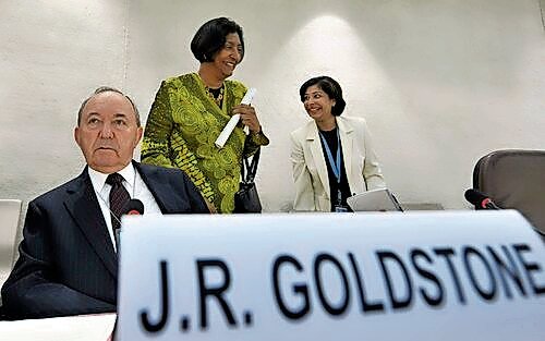 Richard Goldstone during a meeting of the UN Human Rights Council in September 2009.