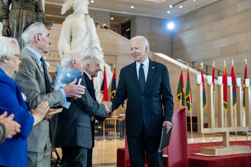 President Joe Biden delivers the keynote address at the U.S. Holocaust Memorial Museum&rsquo;s Annual Days of Remembrance ceremony, Tuesday, May 7, 2024, at the U.S. Capitol in Washington, D.C.