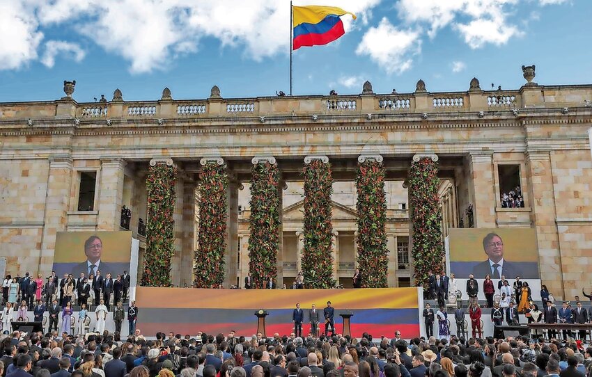The presidential inauguration of Gustavo Petro in Bogot&aacute;, Colombia, on Aug. 7, 2022.