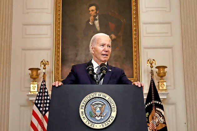 President Joe Biden announces a proposed ceasefire between Israel and Hamas in Gaza, on May 31.