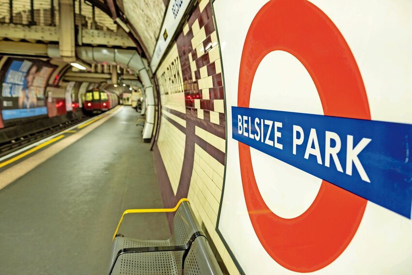 The London Underground&rsquo;s Belsize Park station.