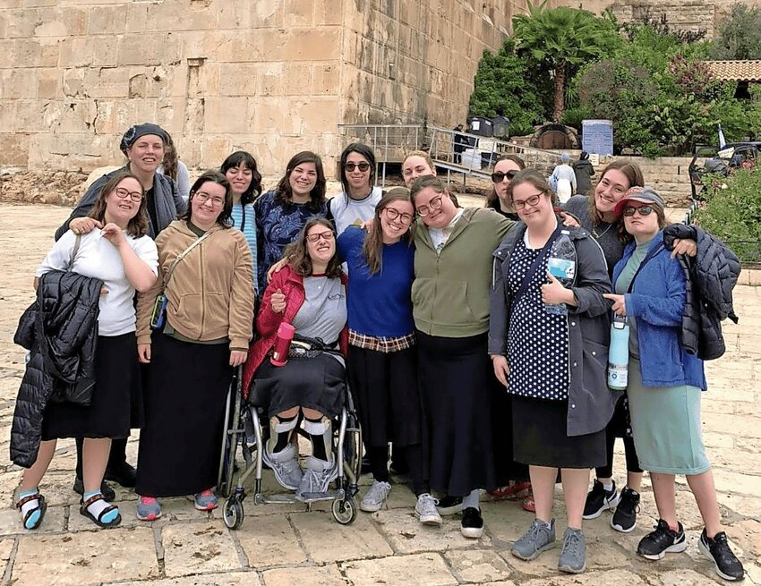 Students at Darkaynu, a study-abroad program in Israel for young adults with special needs.