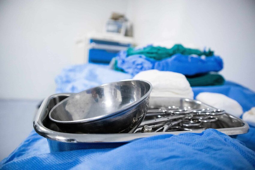 Hospital instruments.