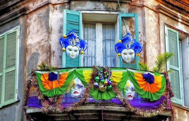 Mardi Gras in New Orleans.