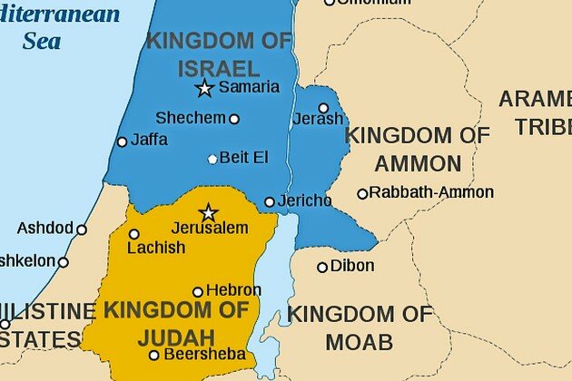 Map of ancient Israel and Judea.