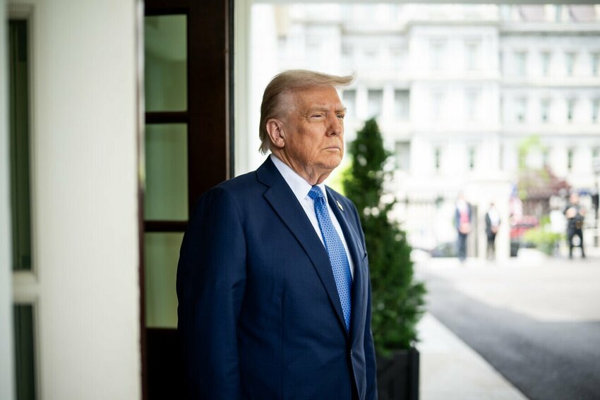 U.S. President Donald Trump at the White House, April 24, 2025.