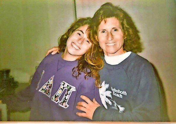 Natalie Sopinsky and her mother, Danna Miller Levy, in the 1990s.