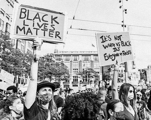 A Black Lives Matter protest.