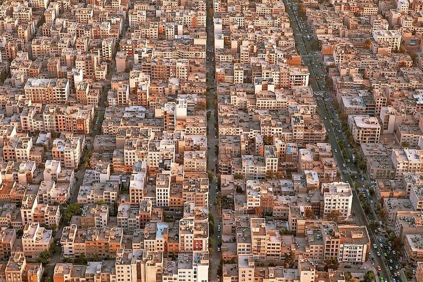 A view from above of Tehran.