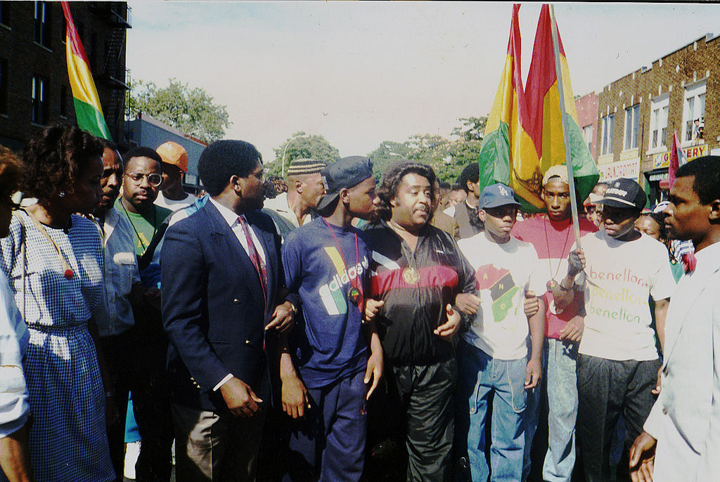 Al Sharpton led marches through Brooklyn’s Bensonhurst neighborhood after the 1989 stabbing death of Yusuf Hawkins, a 16-year-old black youth. Sharpton himself survived being stabbed in Bensonhurst in 1991.