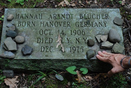 Hannah Arendt’s grave at Bard College in Annandale-on-Hudson, NY.