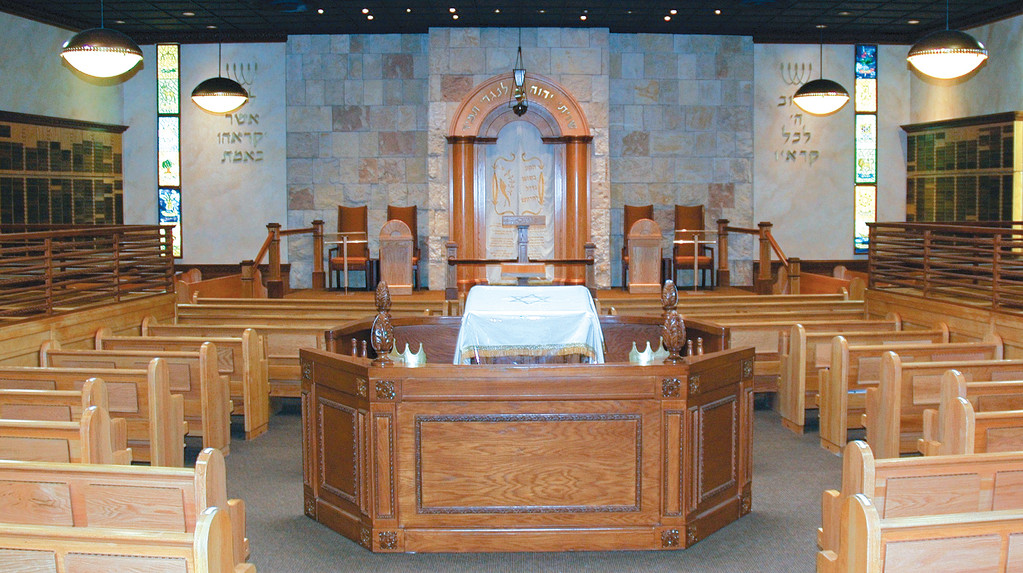 The rebuilt sanctuary of the Young Israel of Oceanside.