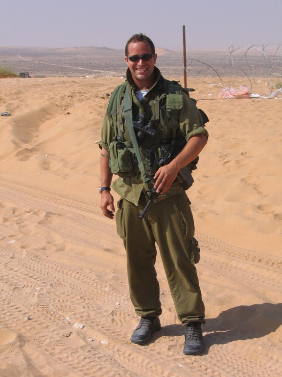 Tuvia Book while on reserve duty in Israel.