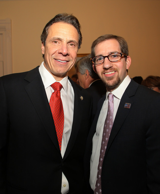 Governor Cuomo and Jeff Leb, of Cedarhurst, New York Director of Political Affairs for OU Advocacy