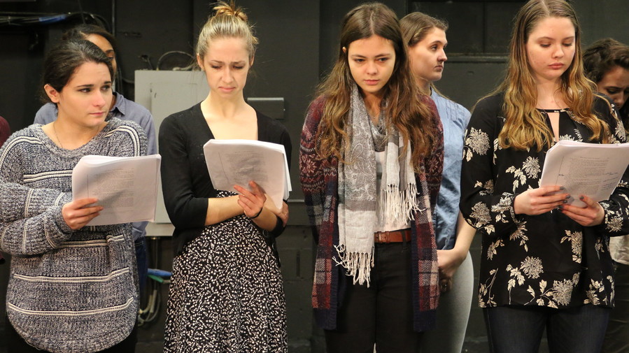 Wagner students performing (from left): Ruth Kupperberg, Mackenzie Hart, Anais Mazic and Genna Cypher.