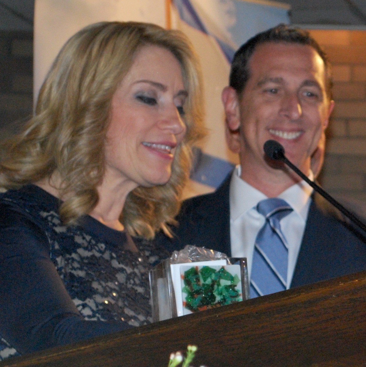Sharron and Adam Cohen, from Woodmere, received the Friends of Israel Defense Forces Protection Award, at last week’s FIDF dinner.