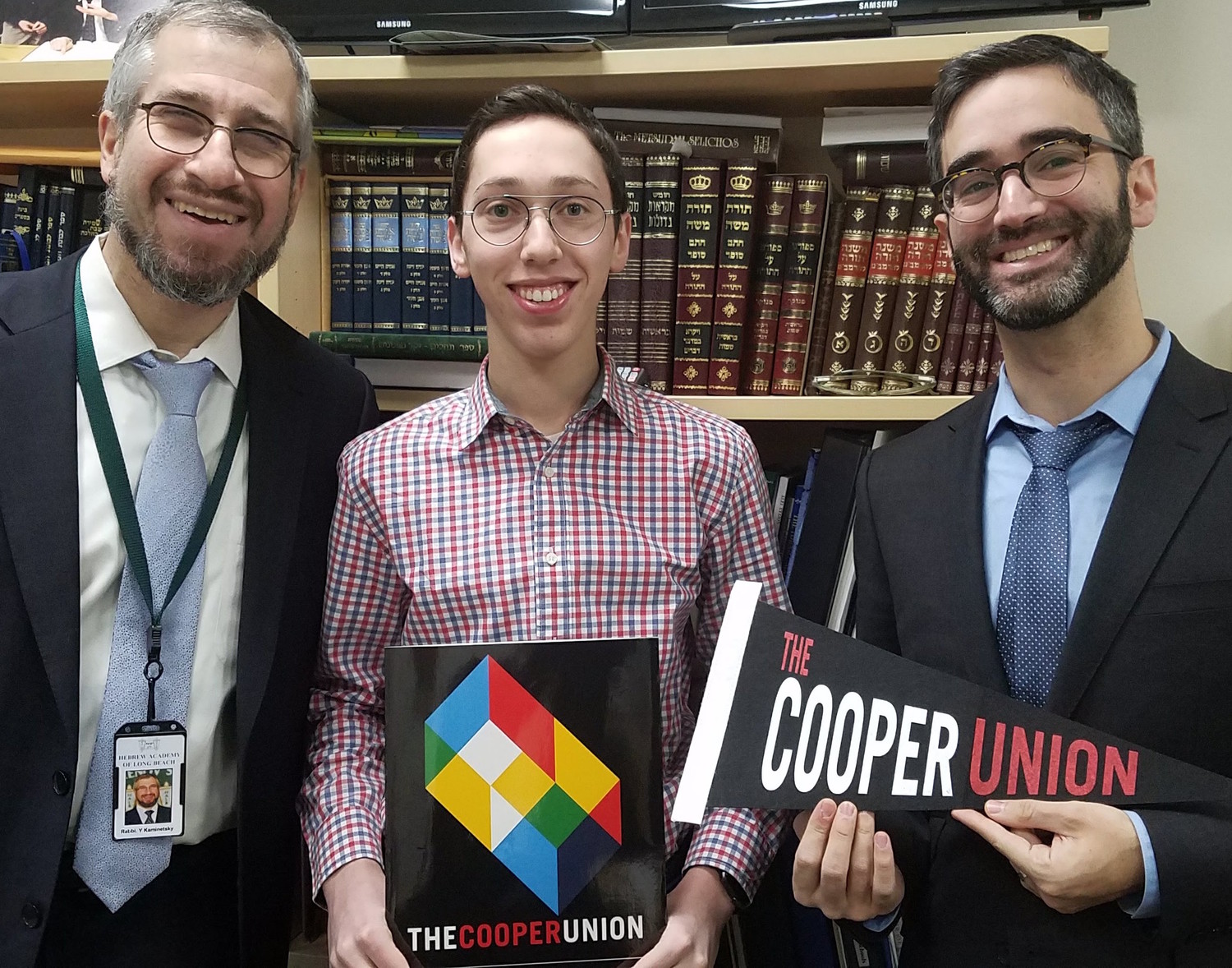 DRS senior Binyamin Klein was accepted early decision to the Cooper Union School of Engineering .
