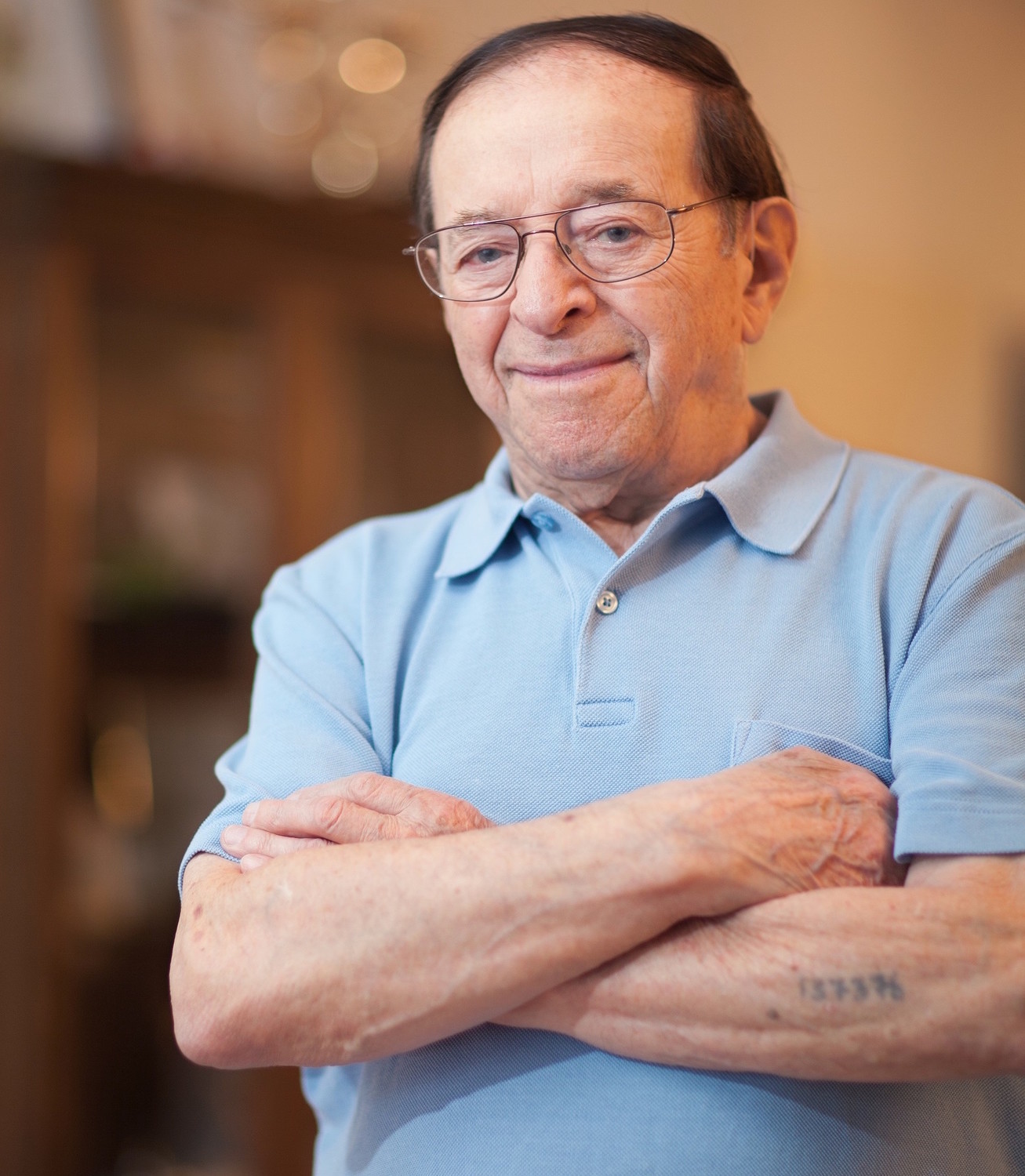 Holocaust survivor Joe Grosnacht, 94, who survived Auschwitz, Buchenwald and several other camps.