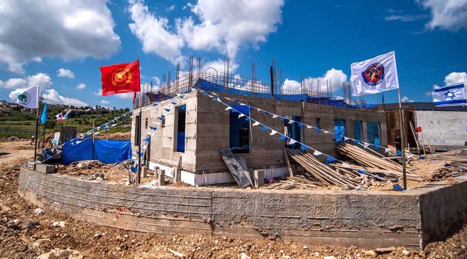New fire station under construction in Maalot.