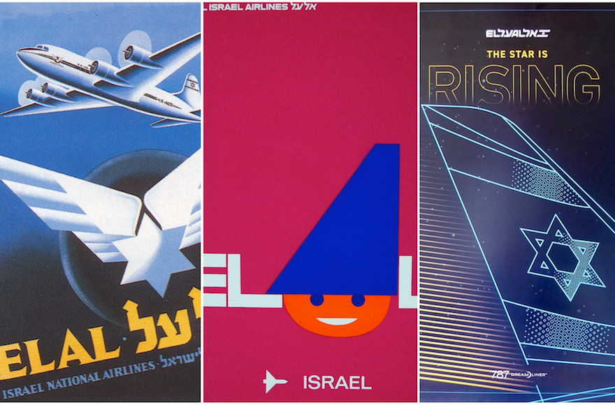 Marvin Goldman owns thousands of posters, El Al ads and photos.