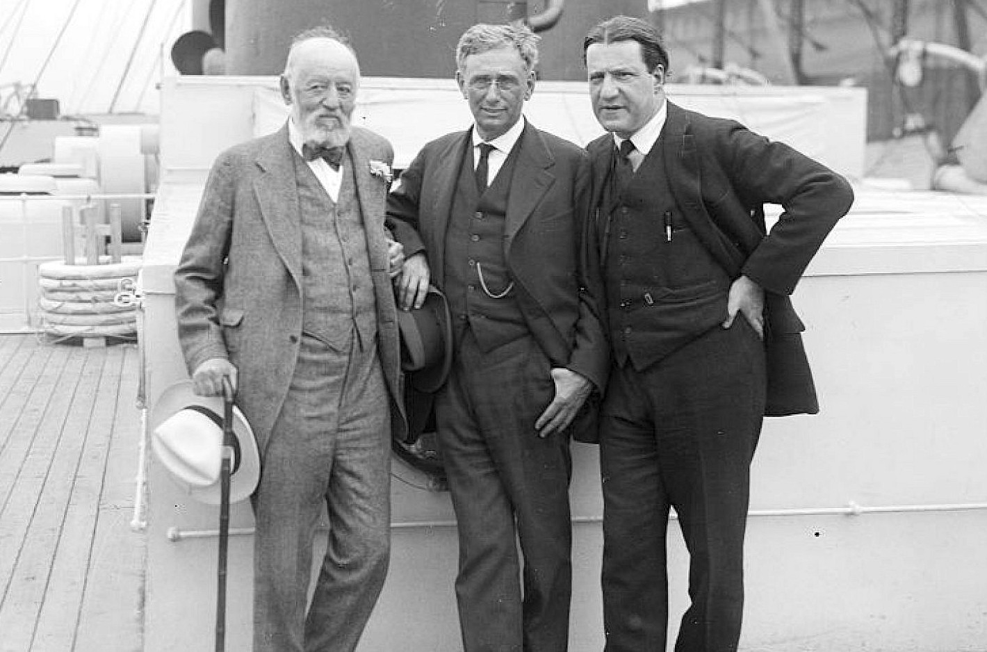 From left: Nathan Straus, Louis Dembitz Brandeis and Stephen Samuel Wise.