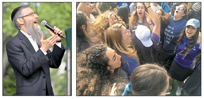 Jewish-music rock star Avraham Fried had his audience singing and swaying on Sunday, during the “Concert with a Message” at Central Park’s Summer Stage that followed the Celebrate Israel Parade.