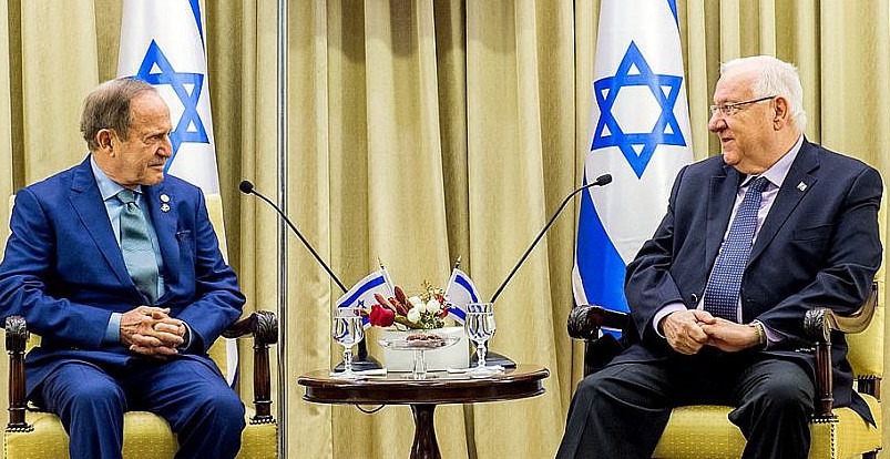 Mort Zuckerman with Israeli President Reuven Rivlin.