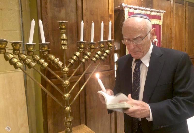 In 2016, Rabbi Moshe Gottesman lit a menorah at HANC that was dedicated in 2003 in his honor.