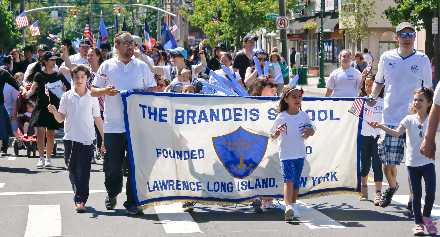 The Brandeis School in Lawrence joined the parade.