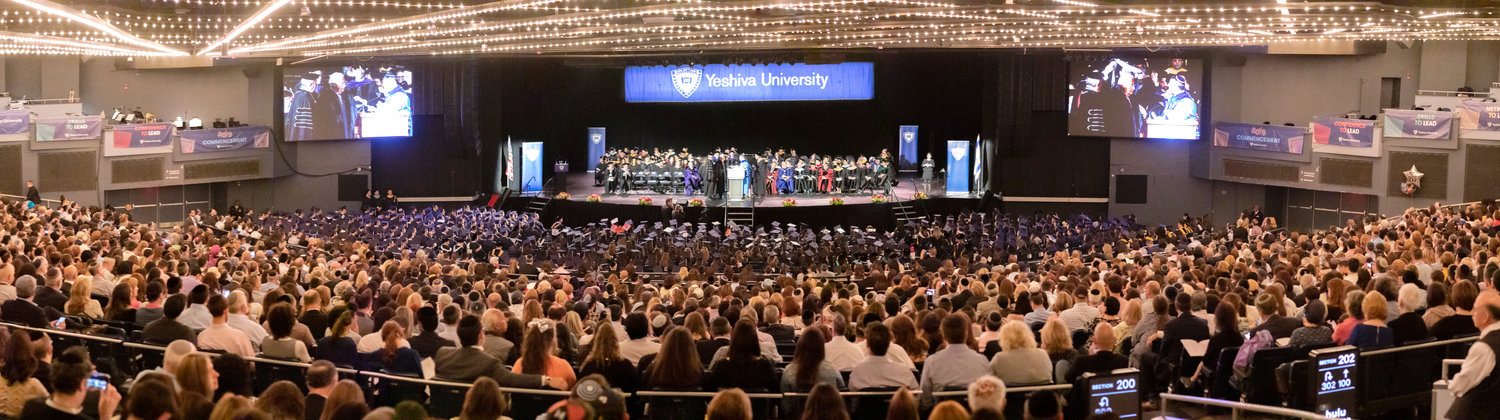 The Yeshiva University commencement exercise at Madison Square Garden on May 30.