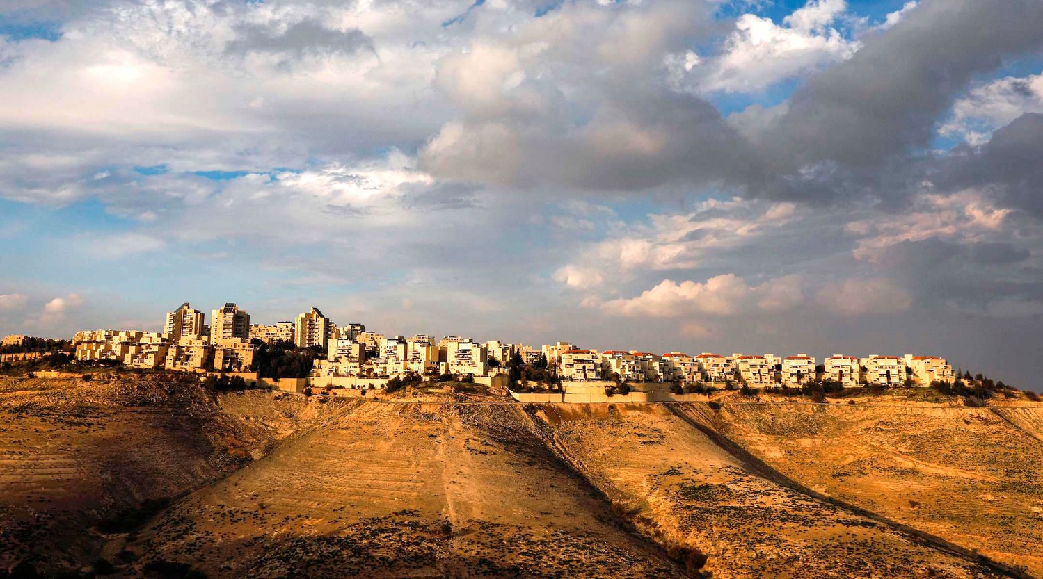 This view of Maale Adumim near Jerusalem, the largest Jewish community in Judea, was taken on January 28 from the town of Eizariya.