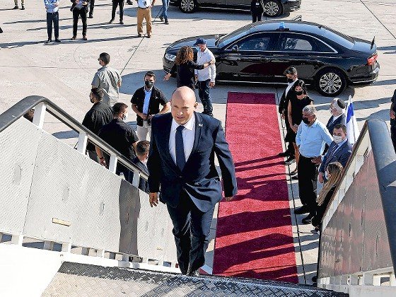 Israeli Prime Minister Naftali Bennett departs for his first official visit to the United States and with President Joe Biden on Aug. 24.