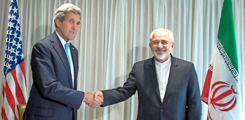 US Secretary of State John Kerry meets with Iranian Foreign Minister Javad Zarif in Geneva, Switzerland, in 2015.