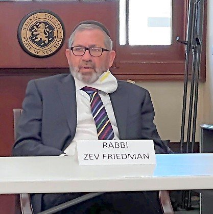 Rabbi Zev Friedman of Rambam Mesivta HS in Lawrence.