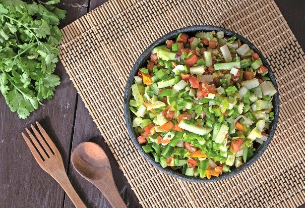 Joni’s “not-so traditional” dairy variation will greatly enhance this Israeli salad.