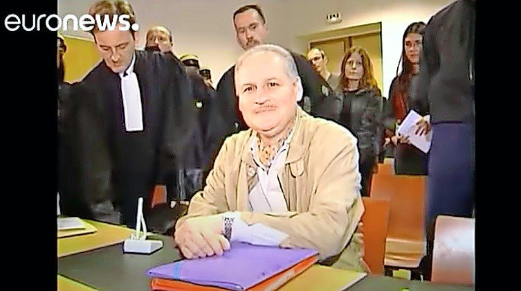 Ilich Ramírez Sánchez, aka Carlos the Jackal, appears in a French court in 2011.