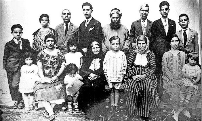 Isaacs family in Baghdad, 1927.