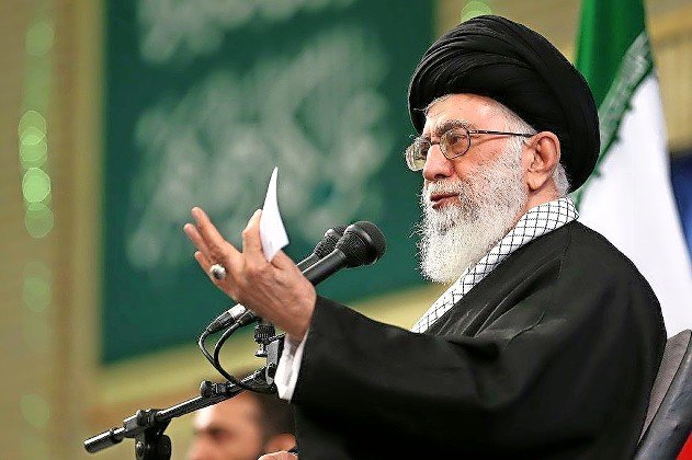 Iran’s Grand Ayatollah Ali Khamenei, pictured in 2016, tweeted in 2019 that the 1989 fatwa “is based on divine verses and just like divine verses it is solid and irrevocable.”
