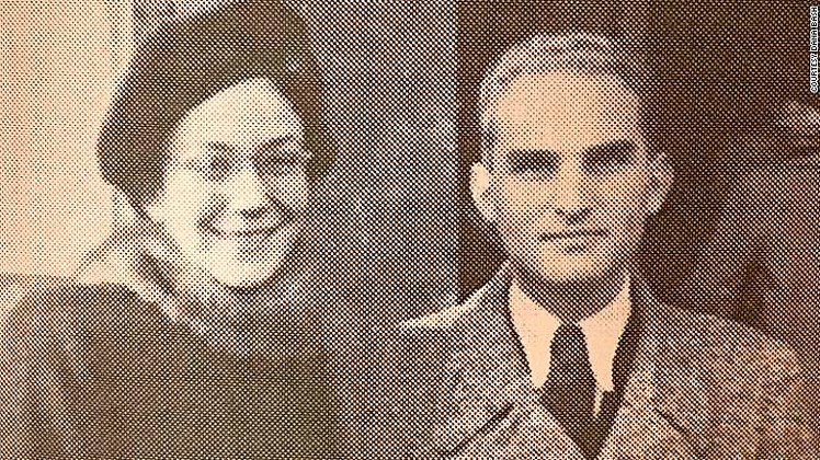 Dana Bash’s grandparents, seen in 1939 on their wedding day while on the run in Prague.