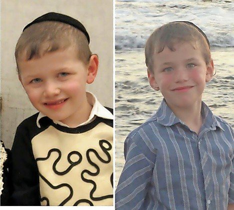 (From Left to Right) Yaakov Yisrael Paley, 6. Asher Menahem Paley, 8.
