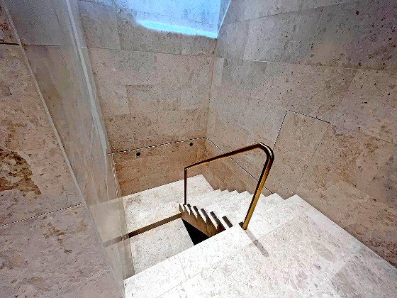 Interior of the Moses Ben Maimon Synagogue, and a mikvah, at the Abrahamic Family House site on Saadiyat Island in Abu Dhabi, UAE.