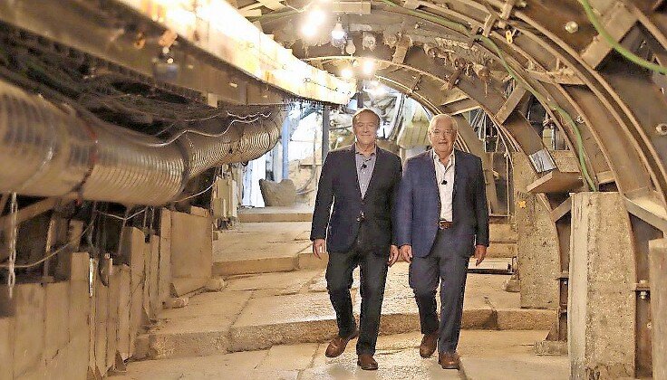 Former Secretary of State Mike Pompeo and former Ambassador to Israel David Friedman visit the “Pilgrimage Road” in Jerusalem’s Old City.