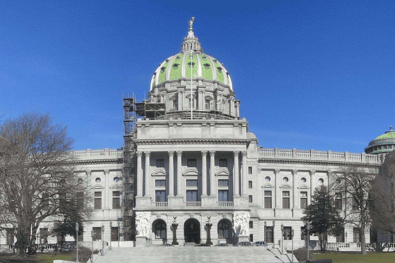 The Pennsylvania State Capitol in Harrisburg