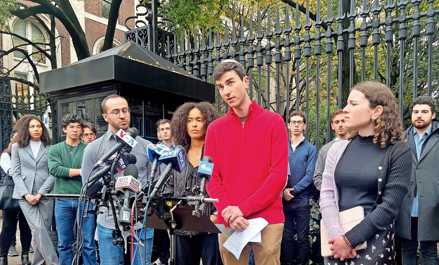 Students Eli Shmidman, Noa Fay, Yoni Kurtz and Jessie Brenner call on Columbia University to support students targeted by bold expressions of antisemitism on the Columbia and Barnard campus.