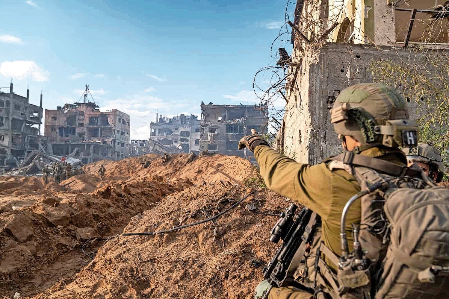 Israeli troops operating in the Hamas-ruled Gaza Strip on Nov. 22.