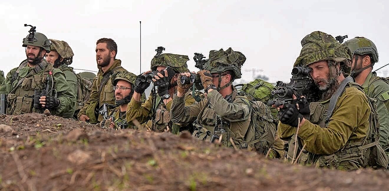 Israeli reserve soldiers take part in a war drill in the Golan Heights on Dec. 7.