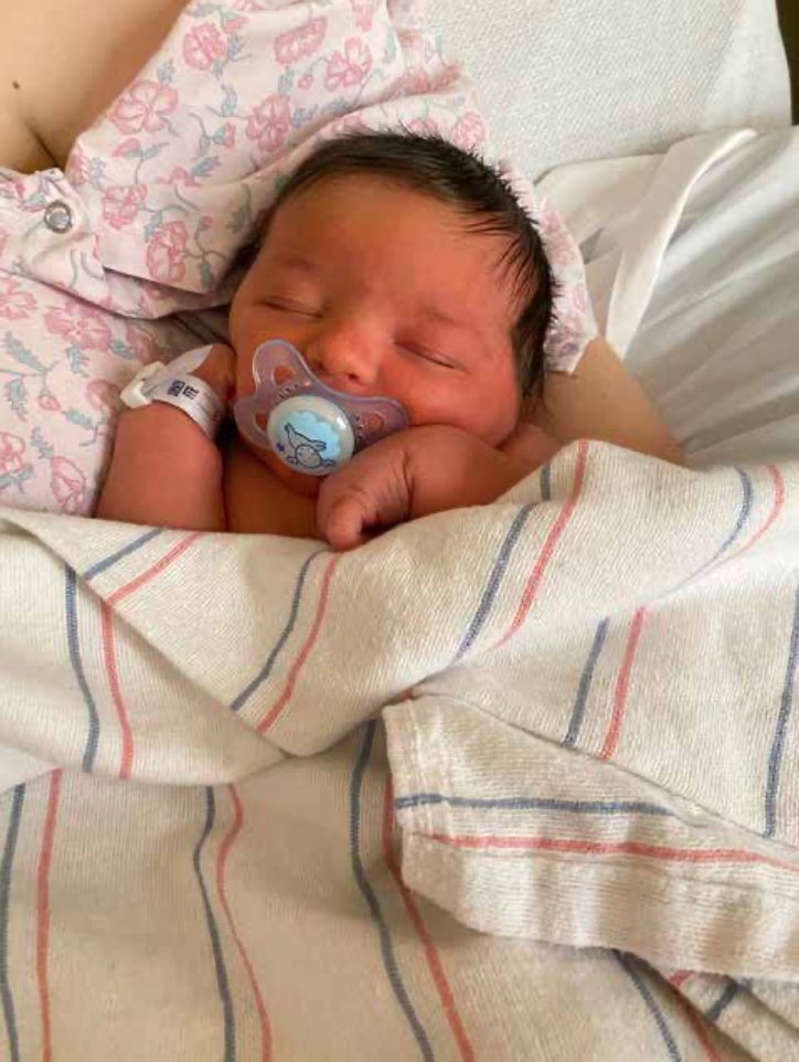 Chico, CA—Baby Hayden was born on March 17, 2020, weighing 9 pound 3 ounces.
Look at all that hair on his head!
Congratulations to Check Into Cash Center 9176 (2485 Notre Dame Boulevard) Customer Service Representative Jacklyn Furguson.