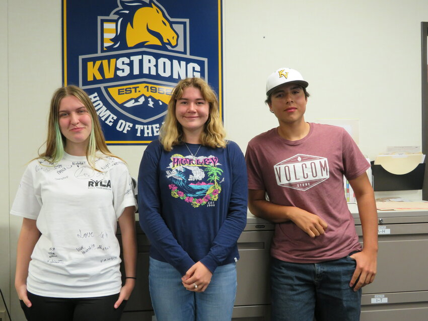 Kern Valley High School students after returning from RYLA