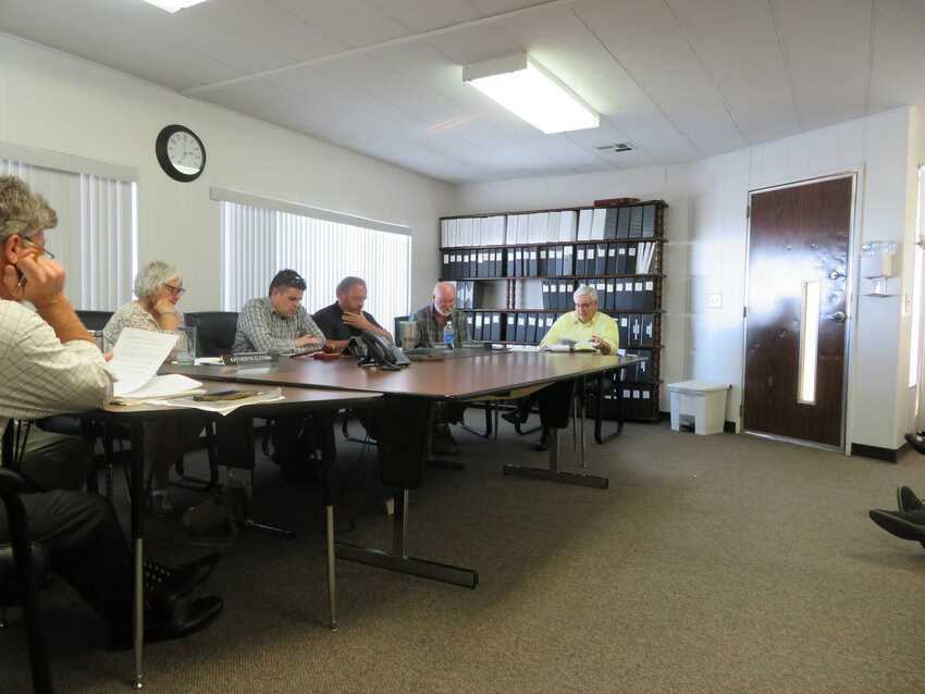 CEO of KVHD Tim McGlew (far right) reports to the board of directors